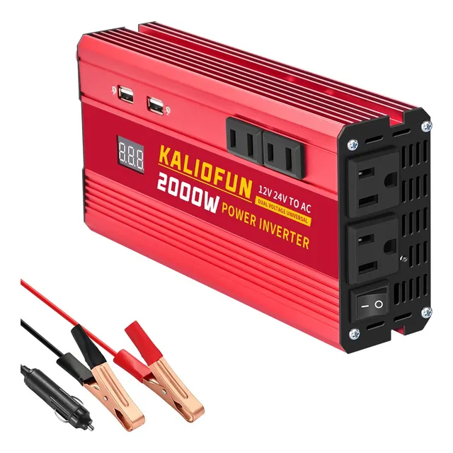 Inversor De Corriente 2000w 12v/24v/110v Voltaje Universal