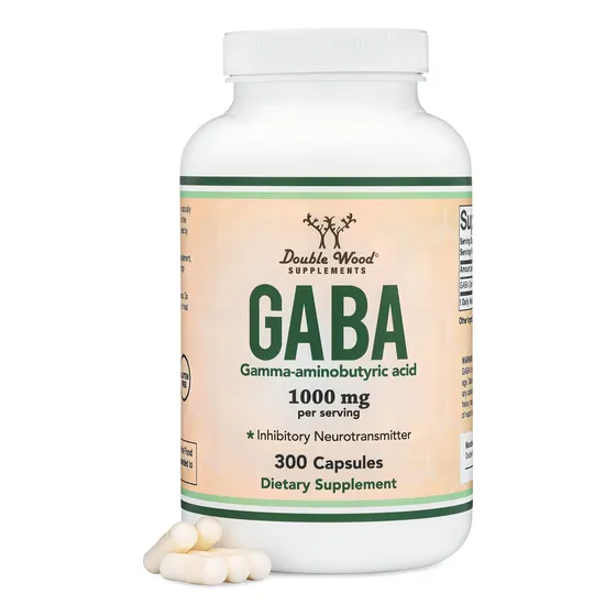Suplemento Gaba Double Wood 500 mg 300 cápsulas