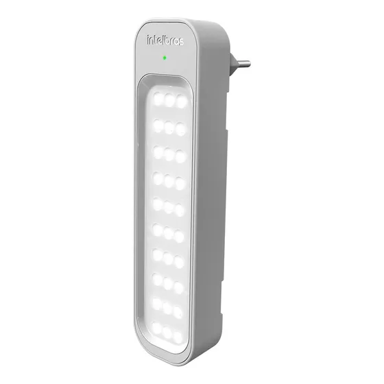 Luminaria De Emergência Intelbras Luz 30 Leds 150 Lúmens 127/220V Tomada Cor Branco 127/220V