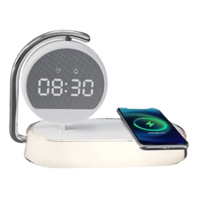 Cargador Inalambrico Con Reloj