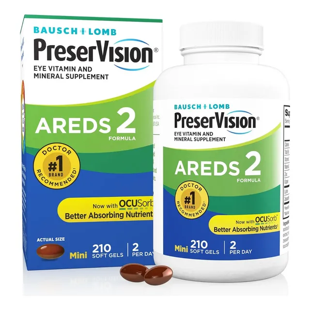 Preservision Areds 2, 210 Cápsulas Blandas Sabor Sin Sabor