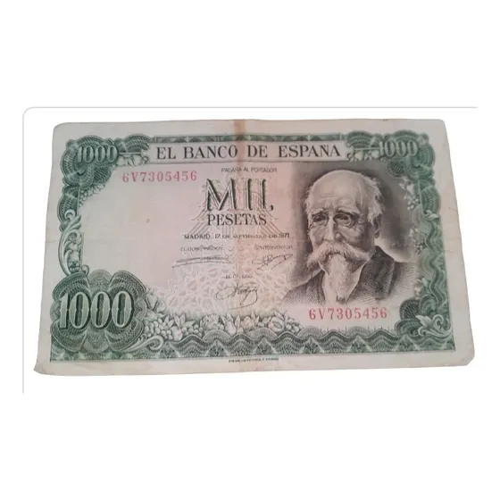 Billete De España 1000 Pesetas