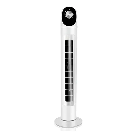 Ventilador De Torre Abanico Oscilante Silencioso Panel Estructura Blanco Diámetro 8.8   22.352 Cm