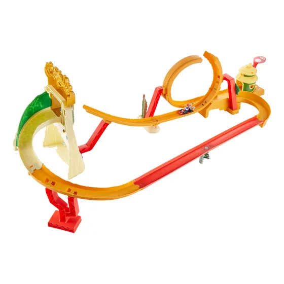 Hot Wheels Mario Kart Pista De Juguete Carrera En La Selva Color Multicolor