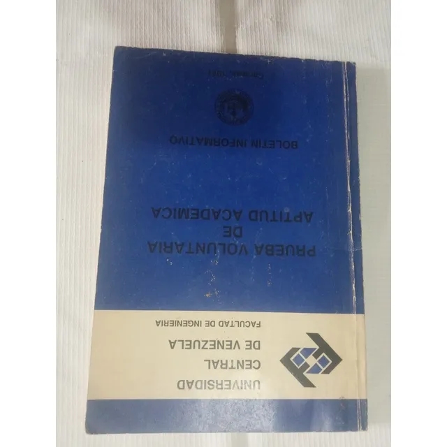 Prueba Voluntaria De Actitud Académica Ucv Boletin Informati