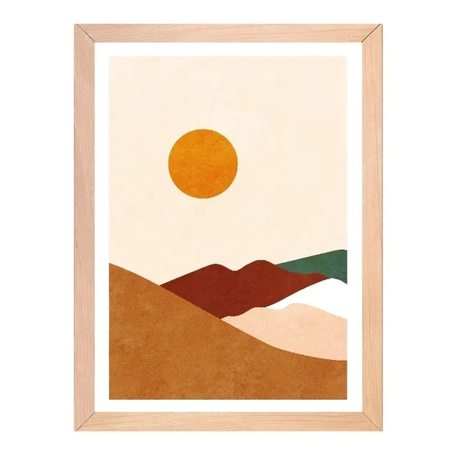 Cuadro Moderno Escandinavo Nordico Marco Mas Lamina 20x30