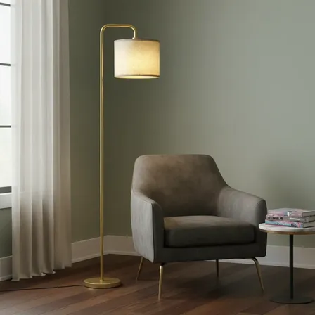 Luminária De Chão 1,60m Abajur Leitura Piso 110v/220v