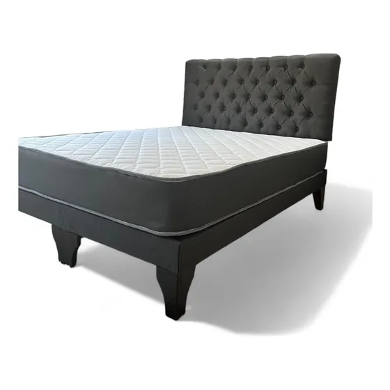 Cama 2 Plaza Europea Incluye Base+respaldo+colchon 