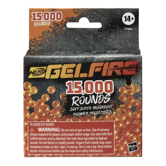 Nerf Pro Gelfire 15000 Recargas Proyectiles Blando / Diverti