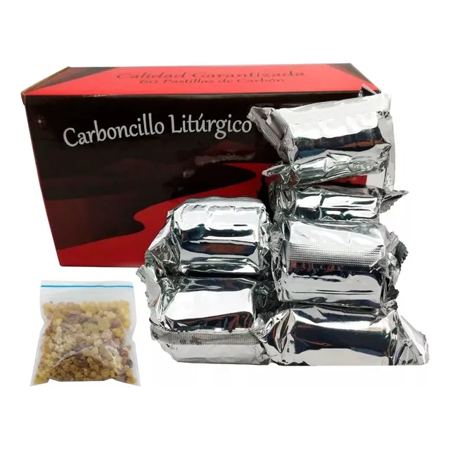 Carbón Litúrgico.  Caja X  60  Pastillas 