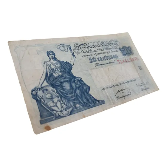 50 Centavos Moneda Nacional Serie Del Progreso
