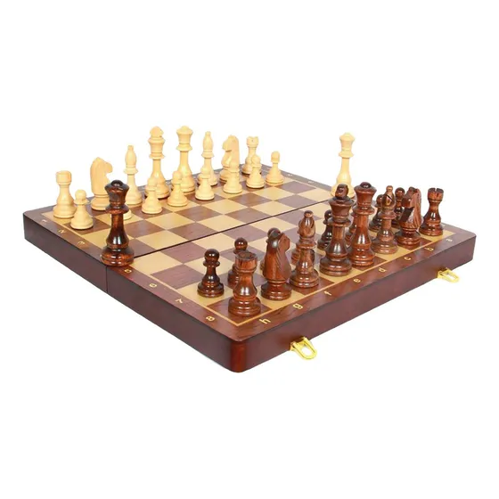 Tablero De Ajedrez Plegable Juego De Ajedrez De Madera,