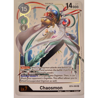 Digimon Tcg Chaosmon Bt4-090 R Foil Digimon Tcg Chaosmon Bt4-090 R Foil