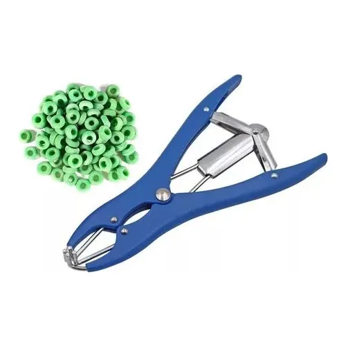 Alicate Elastrador Castração Ovinos Caprinos 100 Anéis Latex