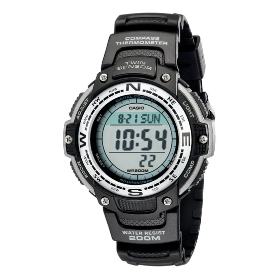 Reloj Casio Sgw100 Series Digital Con Brújula, 200 M Wr, Neg