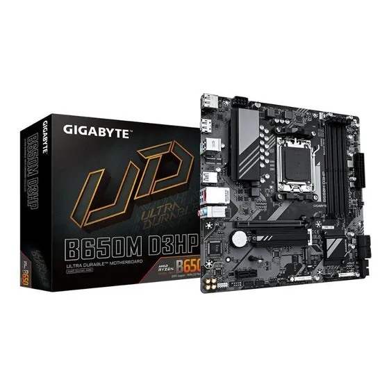 Placa Mãe Gigabyte B650m D3hp, Ddr5, Socket Am5, B650, M-atx Cor Única