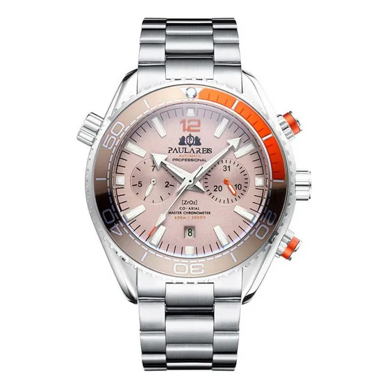 Q Paulareis Reloj Cronógrafo Automático Luminoso Para Hombre