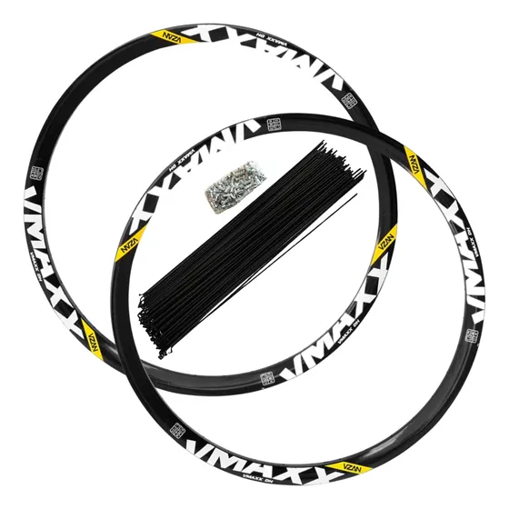 Par Aro 26 Roda Vzan Vmaxx Dh Freio A Disco Com Raio E Niple