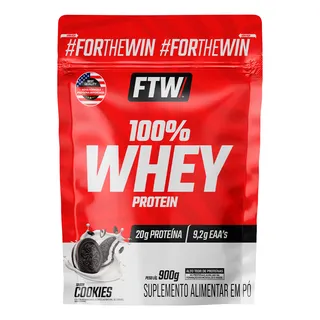 Whey Protein 100% Concentrado Refil 900g Sabor Cookies - Ftw Whey Protein 100% Concentrado Refil 900g Sabor Cookies - Ftw