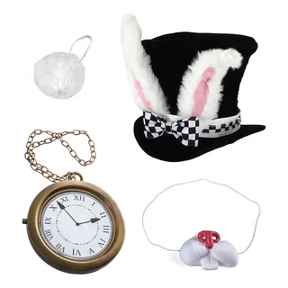 Tigerdoe Disfraz De Conejo Blanco, Disfraz De Conejo (4 Piez Tigerdoe Disfraz De Conejo Blanco, Disfraz De Conejo (4 Piez