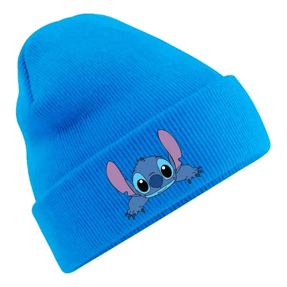 Gorro Invernal De Stitch, Angel - Lana Suave Y Abrigado
