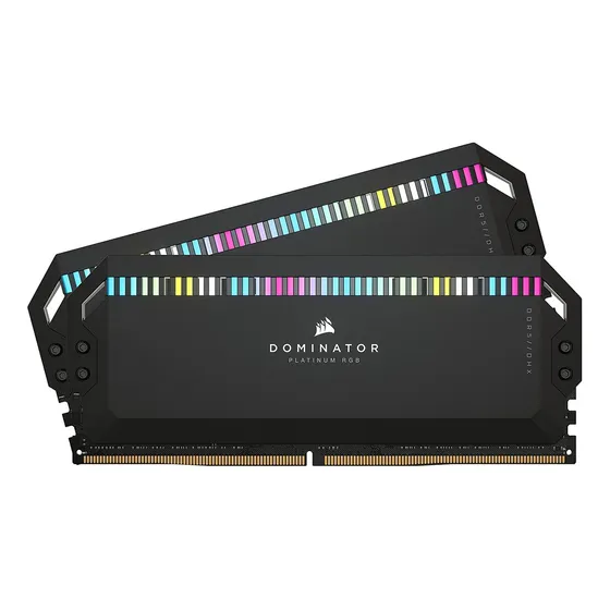 Corsair Dominator Platinum Rgb Ddr5 Ram 64gb (2x32gb) 6600 mhz Cl32 Intel Xmp Icue compatível com memória de computador - preto (cmt64gx5m2b6600c32)