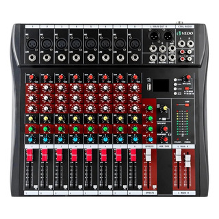 Mesa De Som Profissional 8 Canais Mixer Vda208l Bluetooth Mesa De Som Profissional 8 Canais Mixer Vda208l Bluetooth
