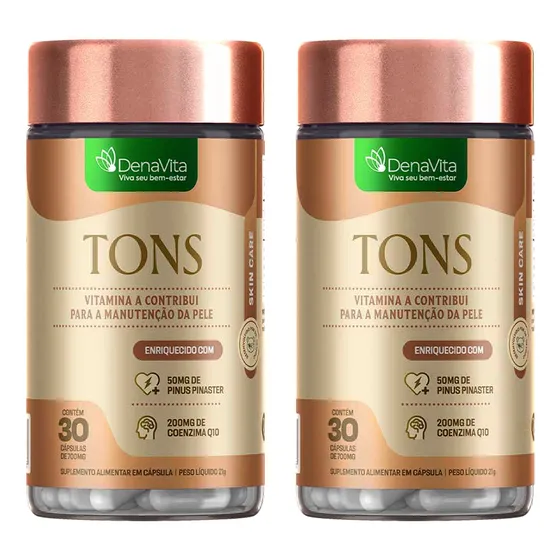 Kit 2x Tons - Com Pinus Pinaster, Coenzima Q10 - Denavita