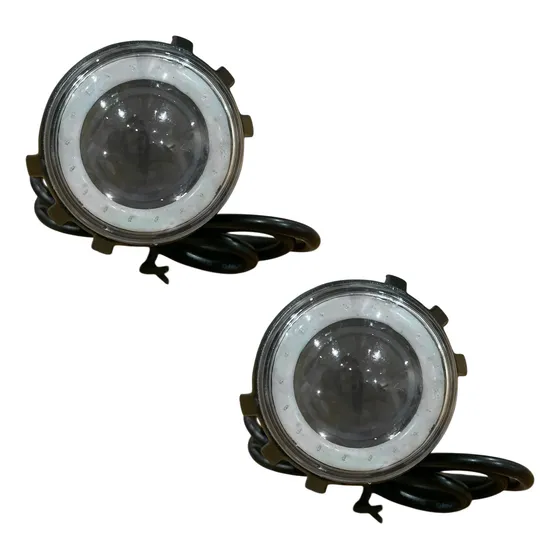 Faro Led Con Ojo De Angel Mini Azul X 2 Moto Auto Camioneta