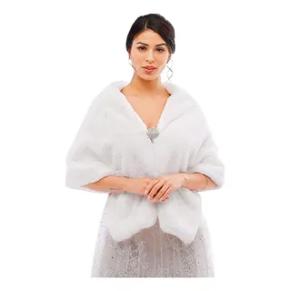 Tgirls - Chal De Piel Sintética Para Boda Para Mujer Y Bufan Tgirls - Chal De Piel Sintética Para Boda Para Mujer Y Bufan