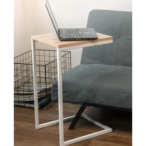 Mesa De Arrime Hierro Y Madera - Artículo Para El Hogar