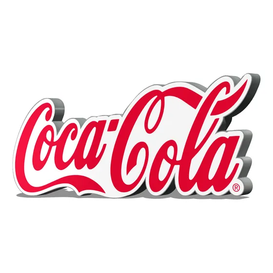Anuncio Luminoso Coca Cola Logo Emblema - 100cm