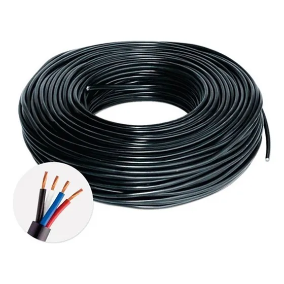 Cabo Pp 4x1,5 Mm - 100 Metros Preto 127V/220V