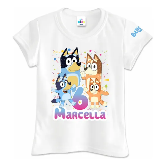 Franela Camisa Niña Niño Bluey  Poliester
