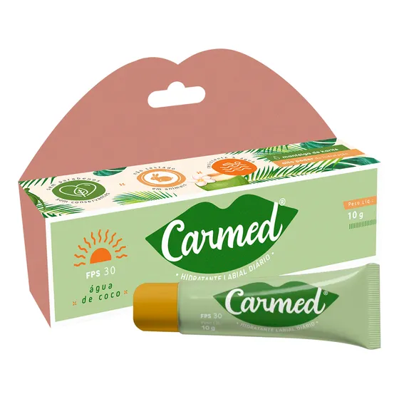 Carmed Água De Coco Fps30 Raro Hidratante Labial 10g