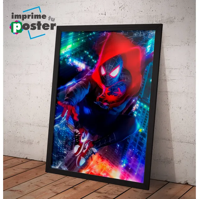 Cuadros De Spiderman Miles Morales 34x45cm Imprimetuposter
