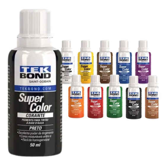 Corante Para Tinta Pigmento Escolha Cor Bisnaga 50ml Tekbond