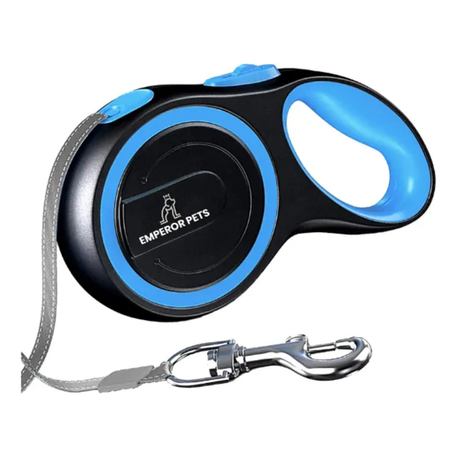 Correa Retractil Extensible Para Perro 8 Mts, Azul, 50 Kg