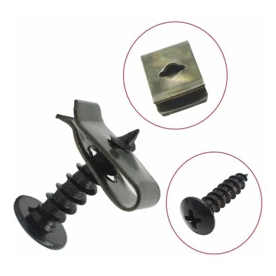 Set Tornillos Carbono Y Fijación  Metalica Multiproposito