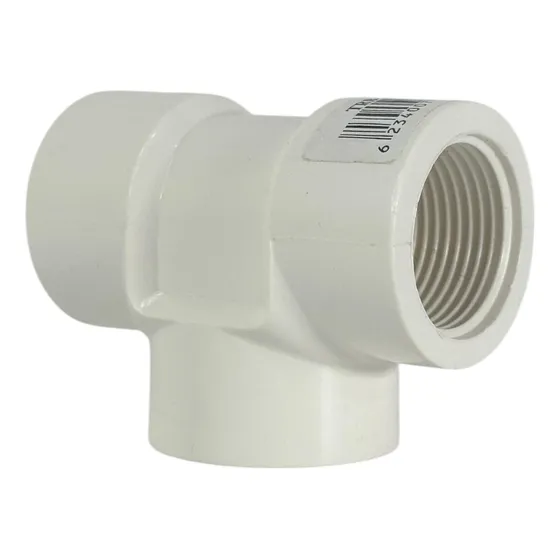 Tee Pvc 3/4 Agua Fria Roscada X4 Und