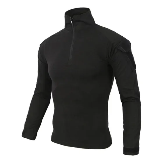 Camisa Tipo Guerrera Negra Esdy