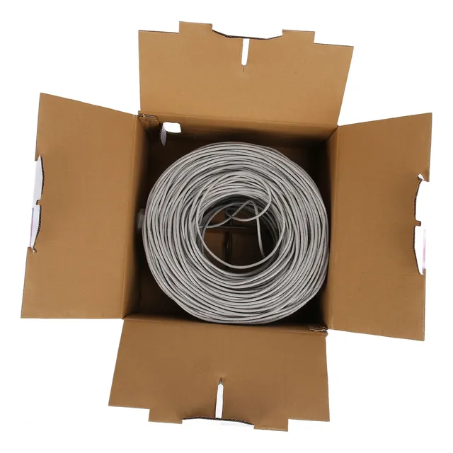 Cable Ethernet Cat 5 Cat5e Utp, 1000 Pies, Pvc Y Cobre Cmr F