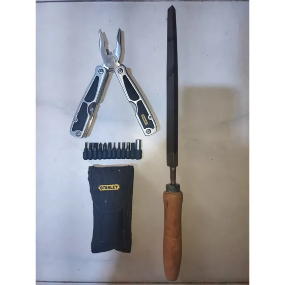 Alicate Multiherramientas Stanley, Lima Triangular Acero Gde