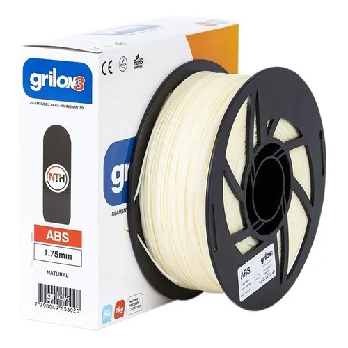 Grilon3 filamento abs 1.75mm 1kg impresora 3d color natural