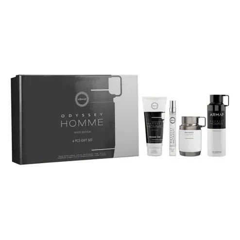 Armaf Odyssey Homme White Perfume Men Edp Gift Set 4pz