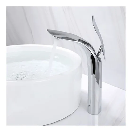 Grifo Lavabo Baño Monomando Agua Laton Frio Caliente Cromo