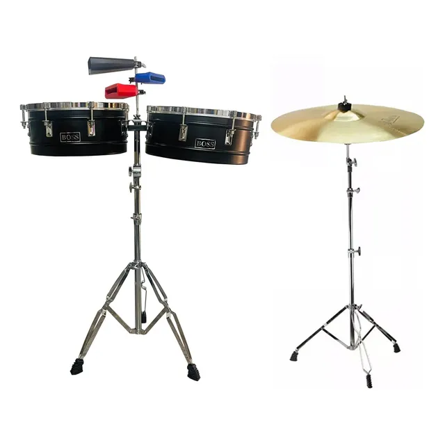 Timbal Latino Boss 14-15  Campana + Jamblock + Base+platillo