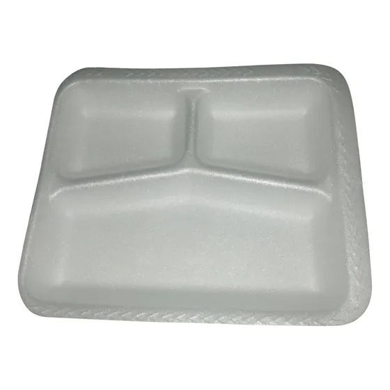 Plato Charola 3 Divisiones Desechable / Lk