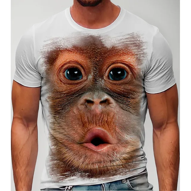 Camiseta Macaco Monkey Orangotango Filhote A