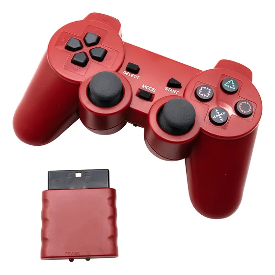 Control Mando Vibración Inalambrico Compatible Con Ps2 Y Ps1